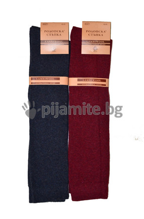 Мъжки 3/4 чорапи Ламбска вълна (овча) - 2 бр./пакет